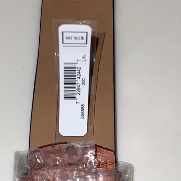 MICHAEL MICHAEL KORS MEN’S BELT BROWN / TAN SIZE L/XL BROWN TAN GENUINE LEATHER - Picture 5 of 8